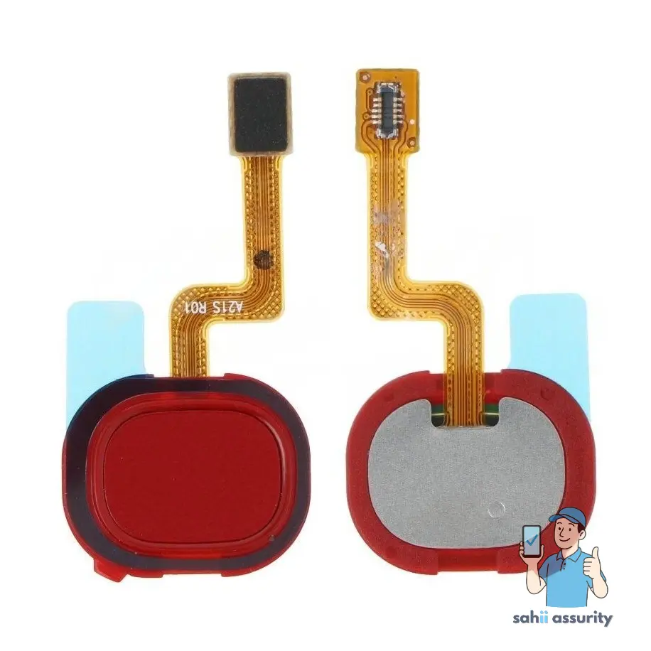 Fingerprint Sensor with Flex Cable for Samsung Galaxy A21s Red
